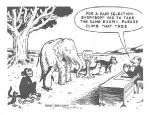 unfair animal intelligence test comic